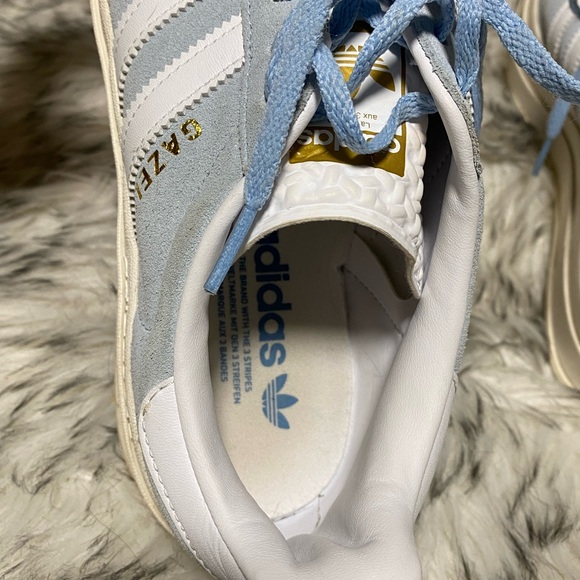 Adidas Sky Blue Gazelle Bold Platform Sneaker - Picture 7 of 13